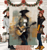 Close-up of the plush texture of the Dynamic Mixtures Sherpa Blanket.